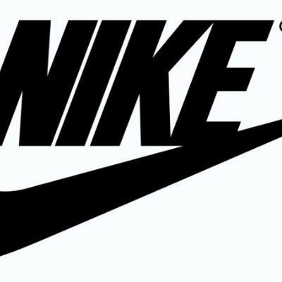 Logomarca Nike em fundo branco