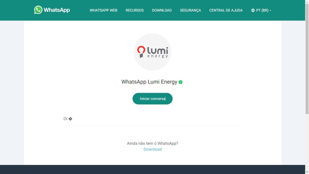 WhatsApp Lumi Energy