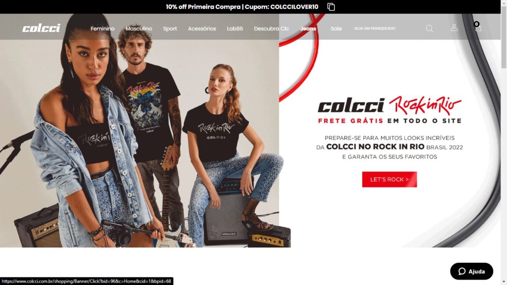 Homepage site Colcci