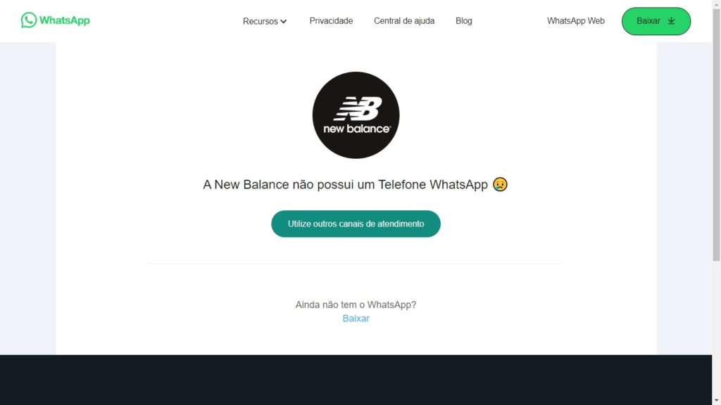 WhatsApp New Balance