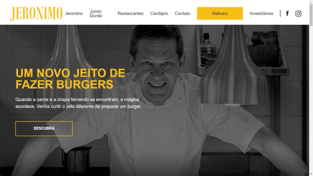 Página inicial Jeronimo Burger