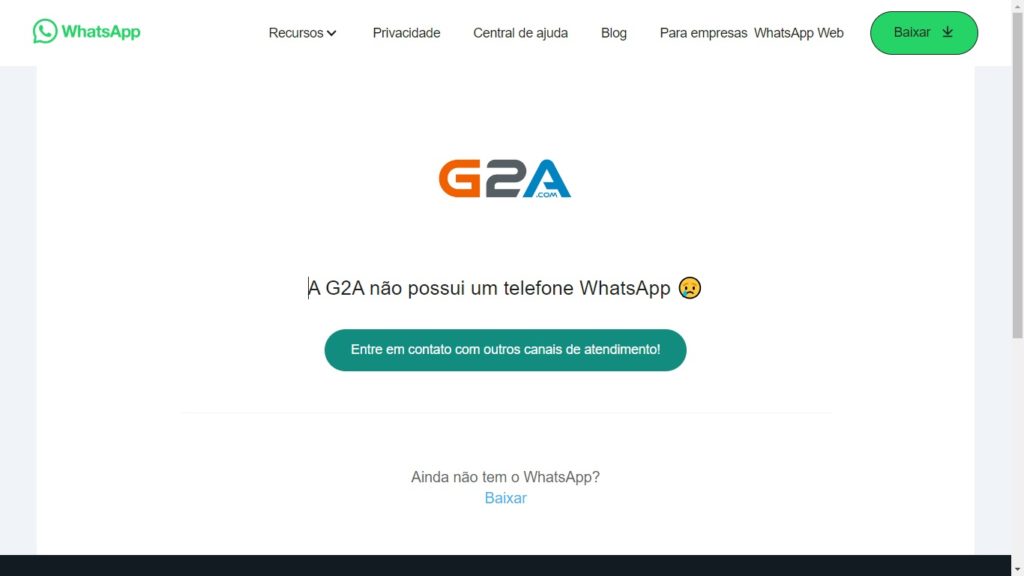 WhatsApp G2A