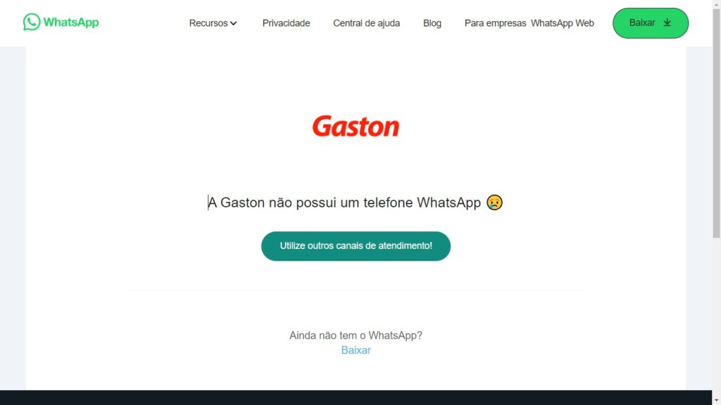 WhatsApp Gaston