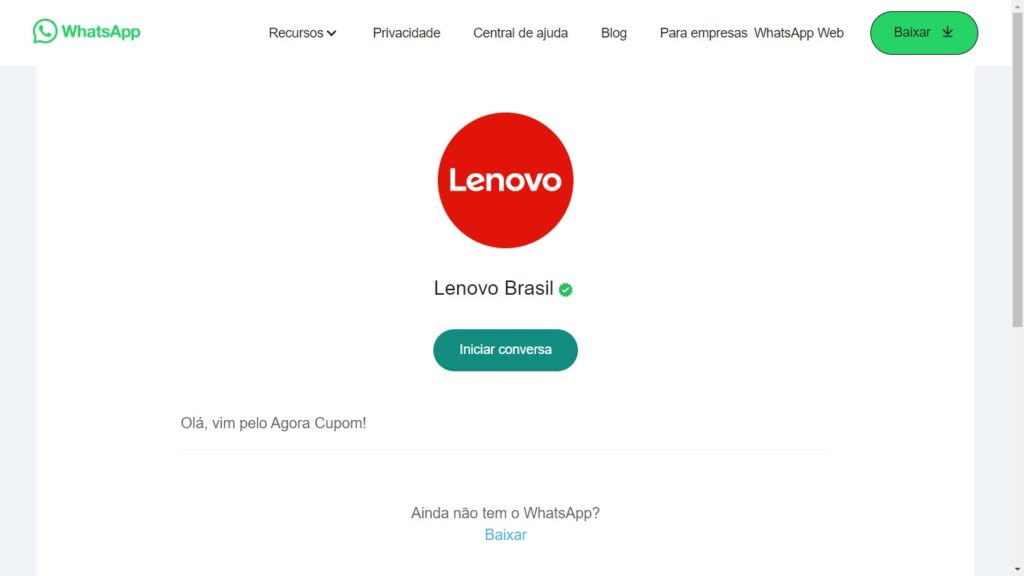 WhatsApp Lenovo