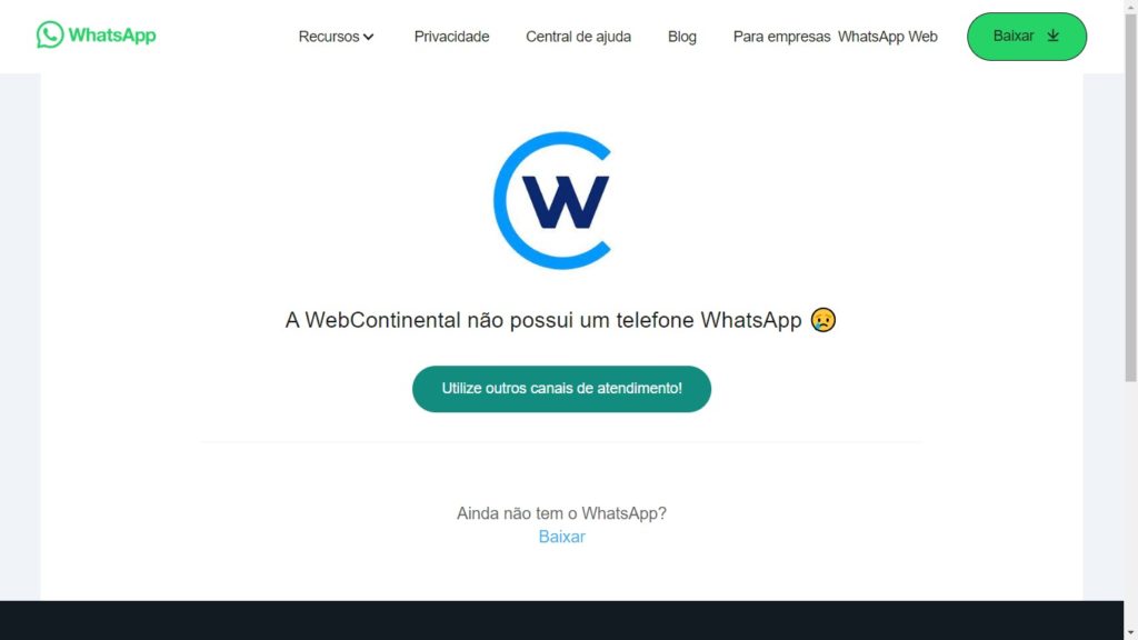 WhatsApp WebContinental