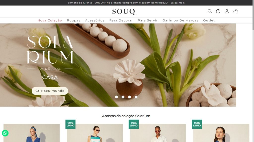 Página inicial Souq Store