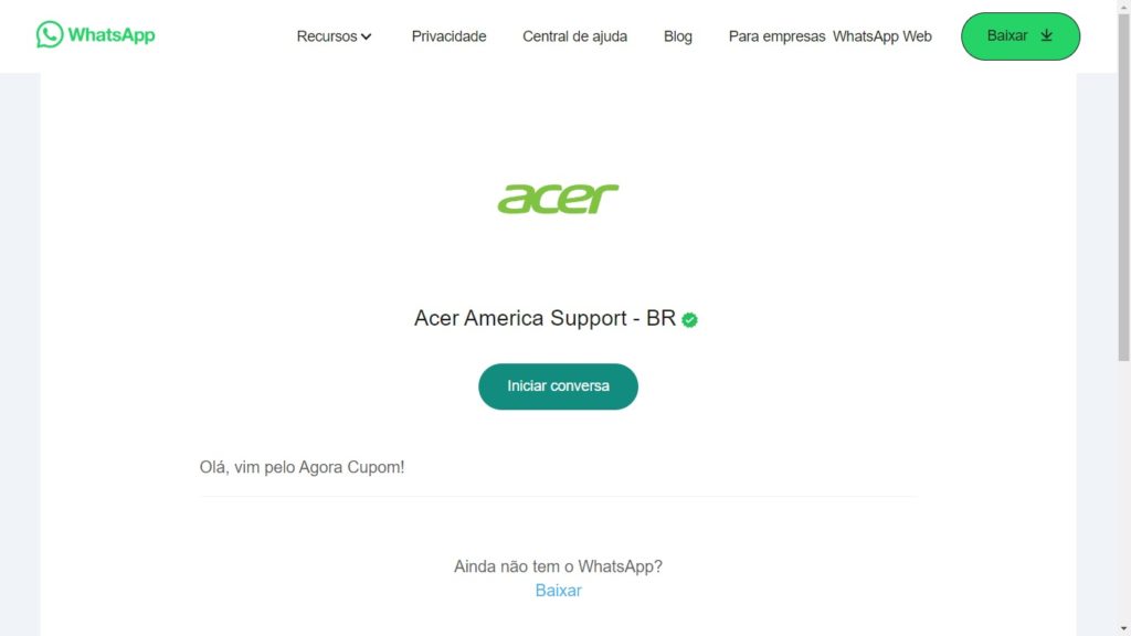 WhatsApp Acer