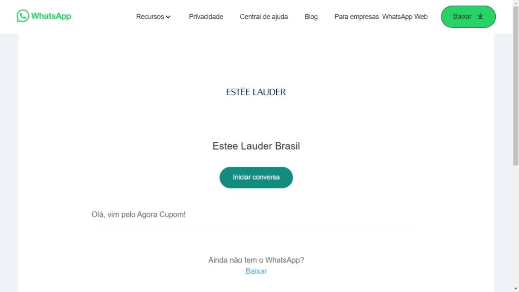 WhatsApp Estée Lauder