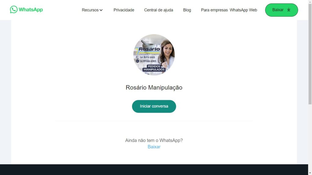 WhatsApp Farmácia Rosário