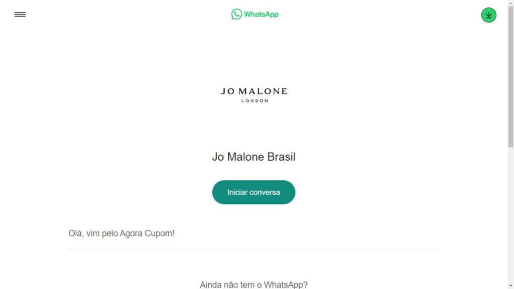 WhatsApp Jo Malone