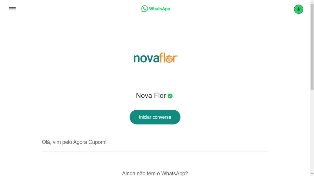 WhatsApp Nova Flor