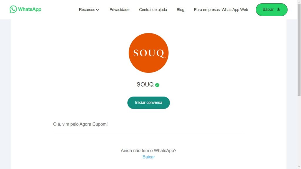 WhatsApp Souq Store