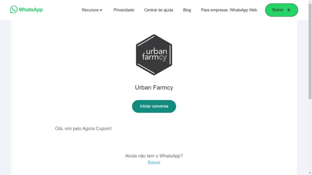 WhatsApp Urban Farmcy