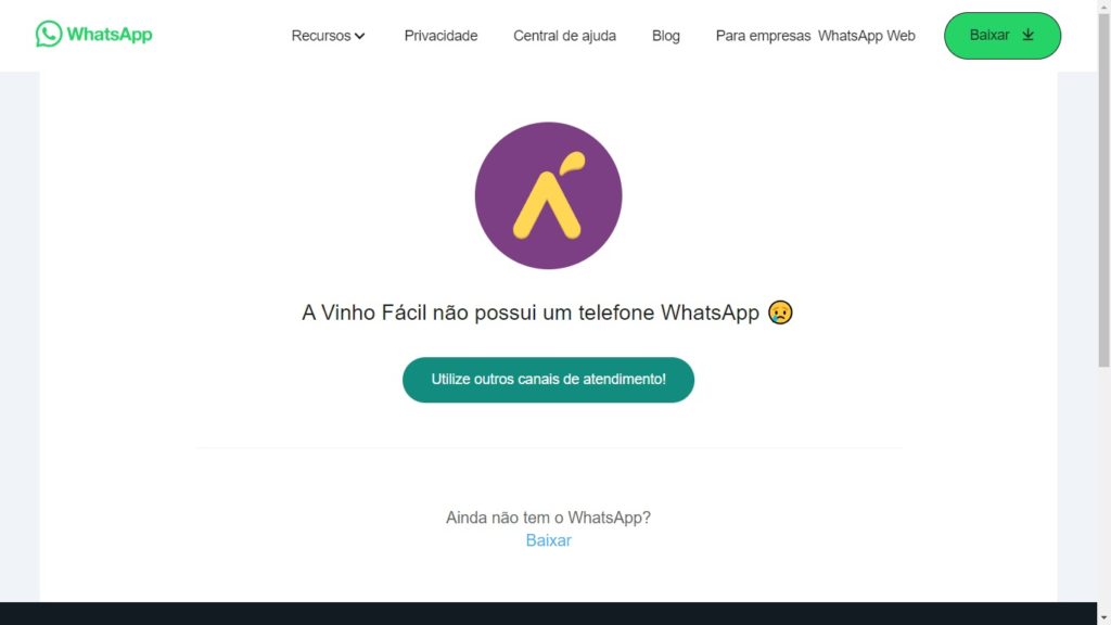WhatsApp Vinho Fácil