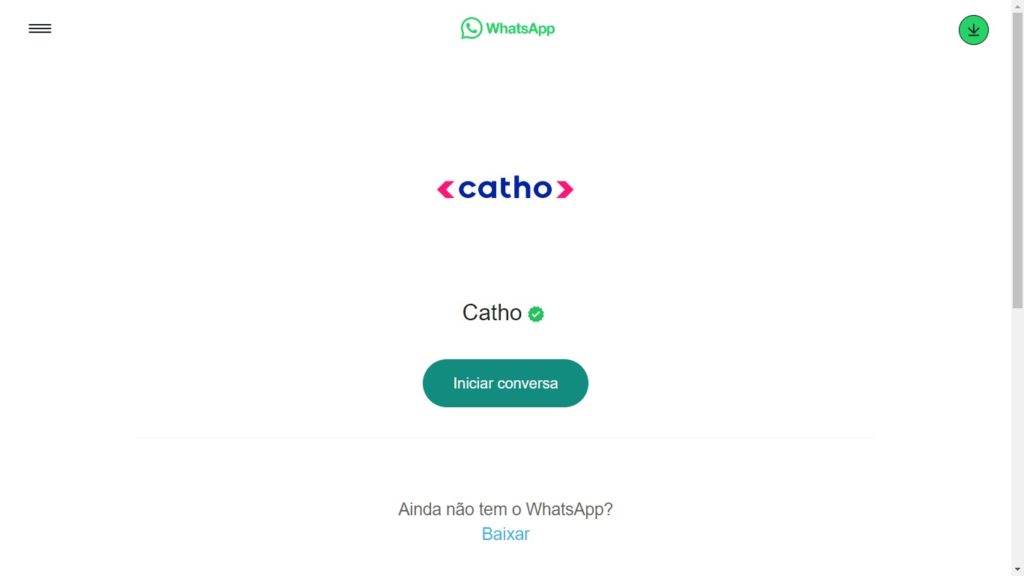 WhatsApp Catho