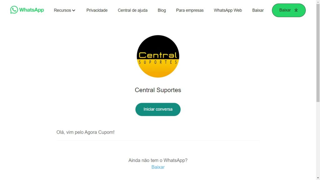 WhatsApp Central Suportes