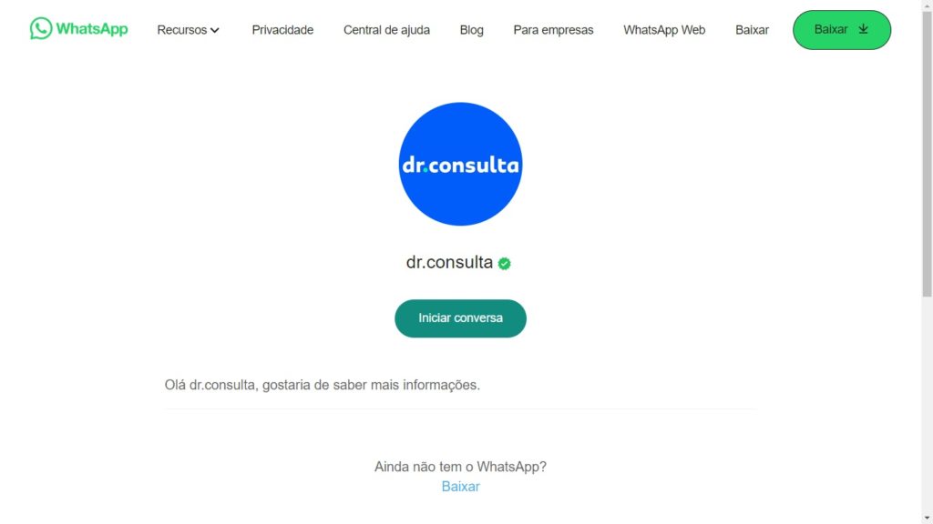 WhatsApp Dr Consulta