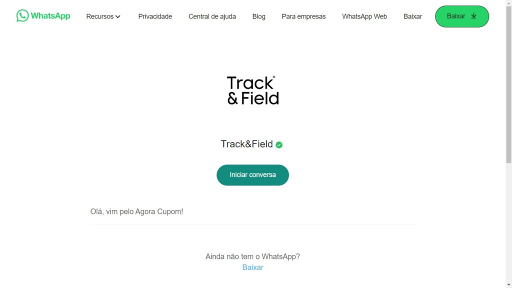 WhatsApp Track&Field