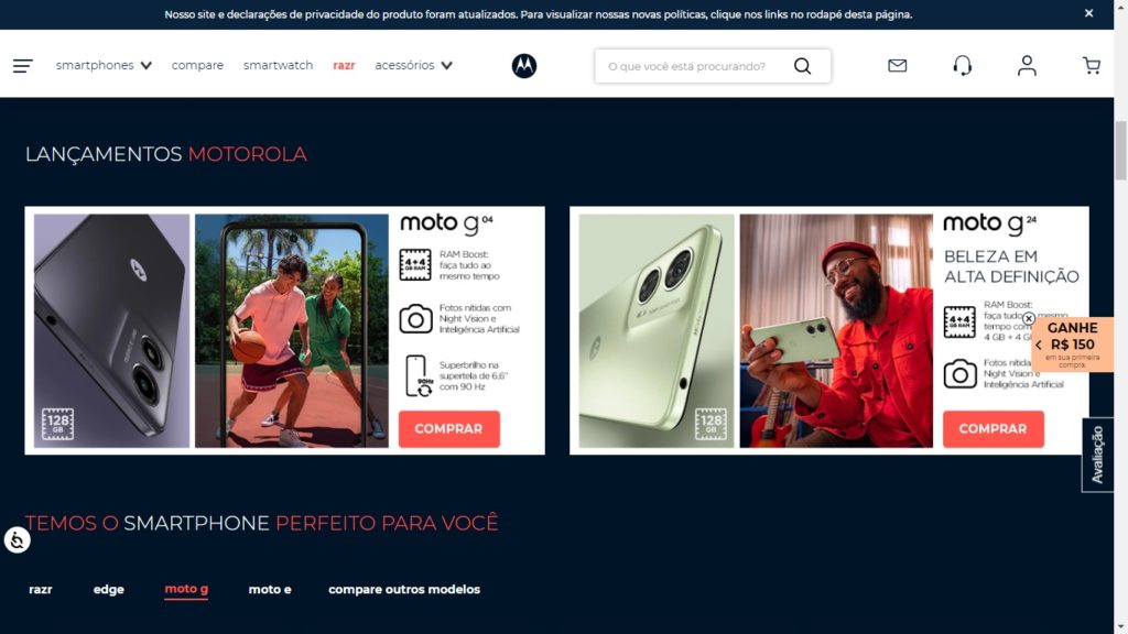 Lançamentos Motorola